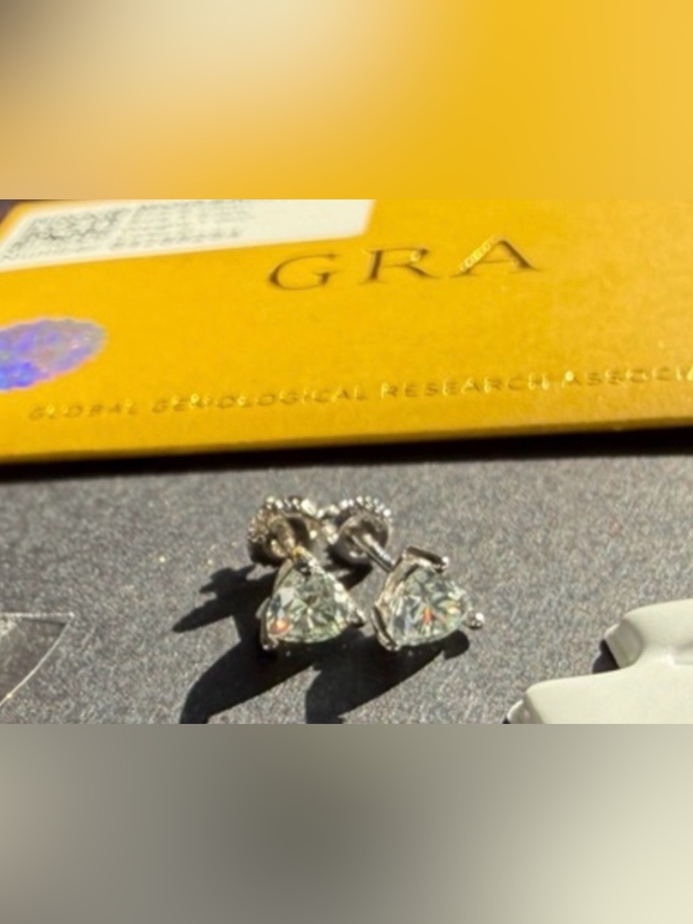 *NEW* Moissanite Heart Stud Earrings